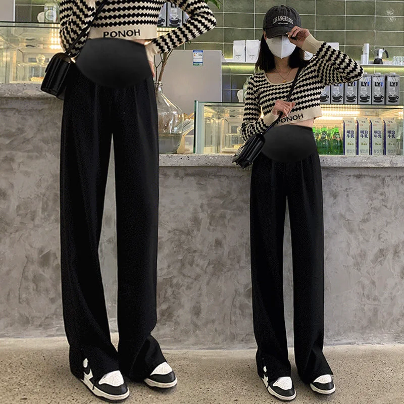 NiDELL: Women’s Vintage Suit Pants Trousers Belly Support For Autumn