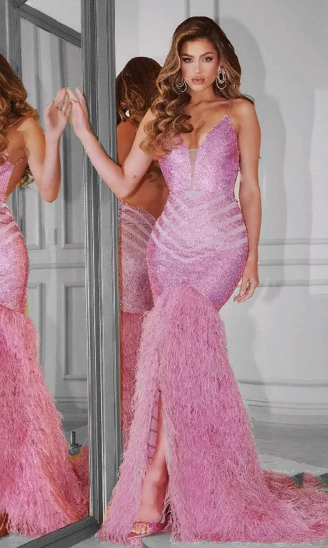 **Portia and Scarlett's Enchanting Sequined Mermaid Gown for Unforgettable Moments**